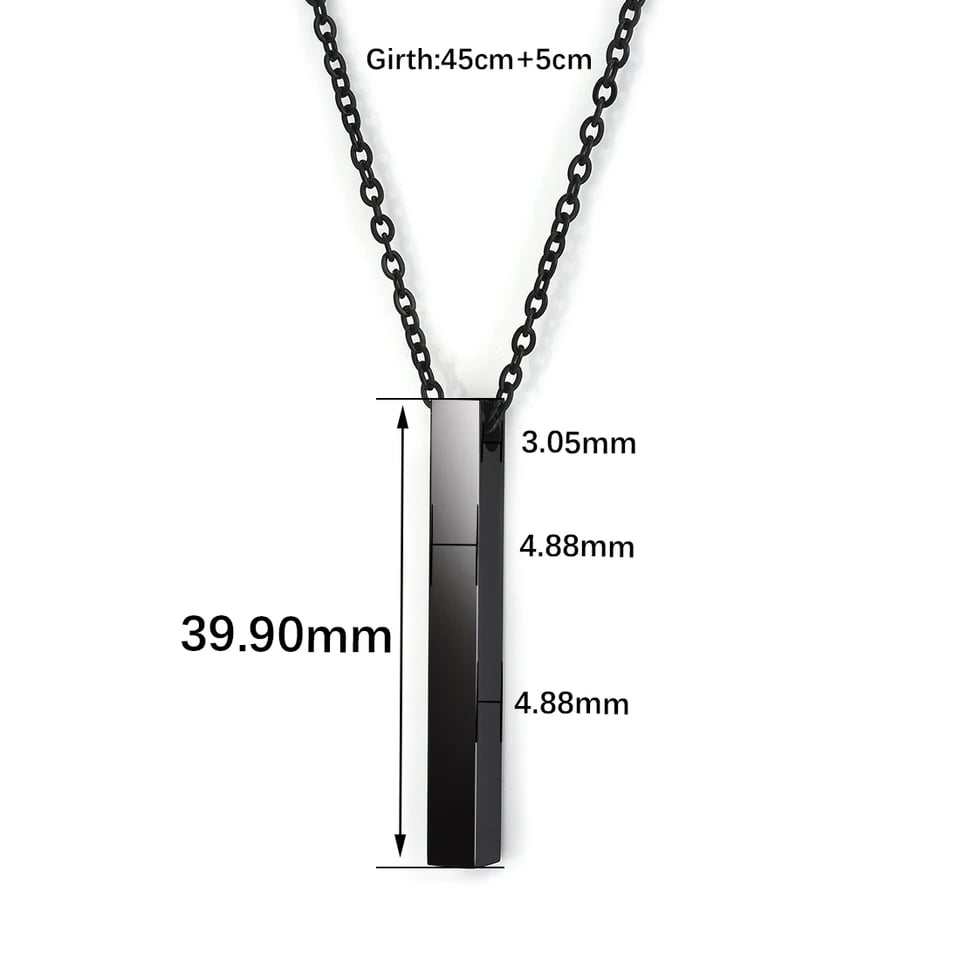Picture of Men's Punk Dragon Stainless Steel Chain Pendant Necklace For Men / Necklace For Men - Black
