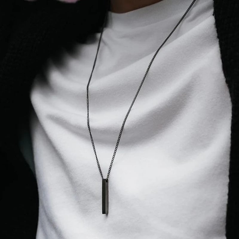 Picture of Men's Punk Dragon Stainless Steel Chain Pendant Necklace For Men / Necklace For Men - Black