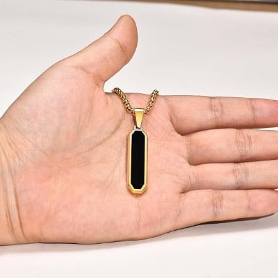 Picture of High Quality Men Fashion Jewellery Stainless Steel Round Chain Necklaces - Gold