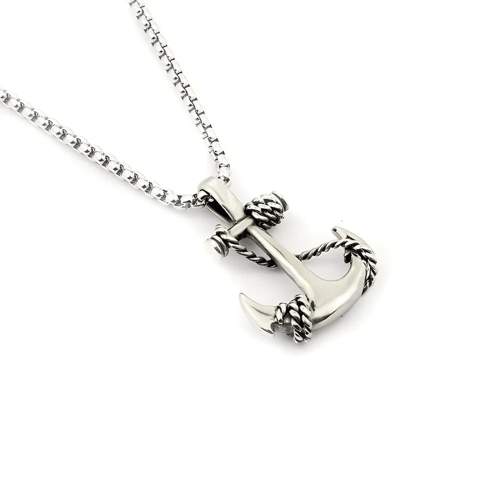 Picture of Fashion  Pendants Chain Necklace for Men Fashion Jewelry Gift Chain For Men - Silver