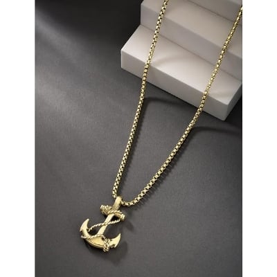 Picture of Fashion  Pendants Chain Necklace for Men Fashion Jewelry Gift Chain For Men - Gold