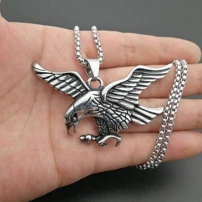 Picture of Stainless Steel Long Chain Hairdresser Scissors Necklace Chain For Men - Silver
