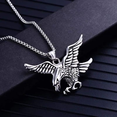 Picture of Stainless Steel Long Chain Hairdresser Scissors Necklace Chain For Men - Silver