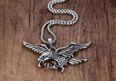 Picture of Stainless Steel Long Chain Hairdresser Scissors Necklace Chain For Men - Silver
