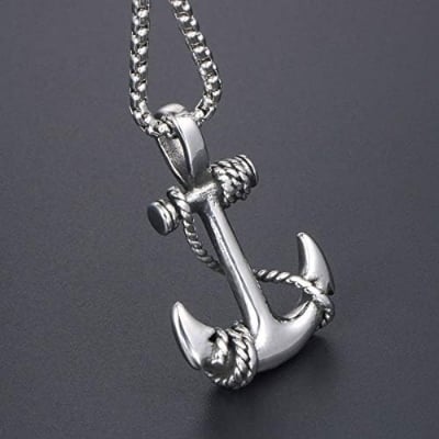 Picture of Fashion  Pendants Chain Necklace for Men Fashion Jewelry Gift Chain For Men - Silver