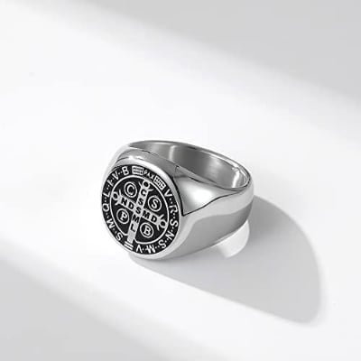 Picture of Stainless Steel Finger Ring For Men - Ring For Men - Silver