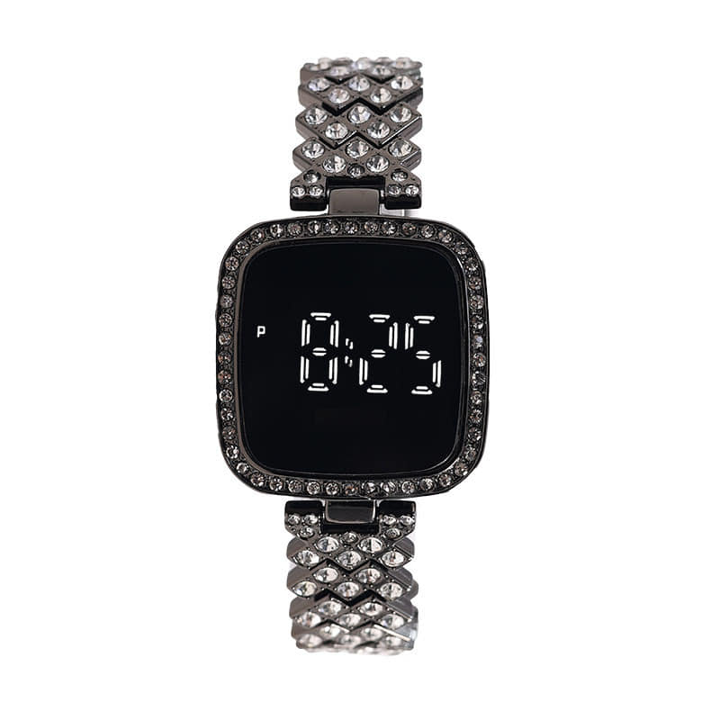 Picture of New Trend Fashion Steel Chain Diamond Women Watch Touch Screen Watch