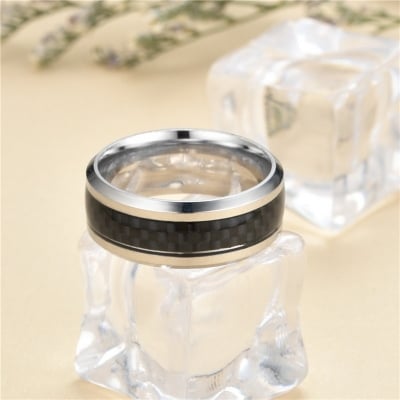 Picture of Titanium steel finger Ring for men - Silver