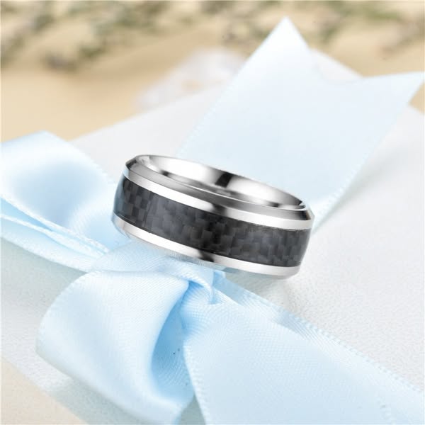 Picture of Titanium steel finger Ring for men - Silver