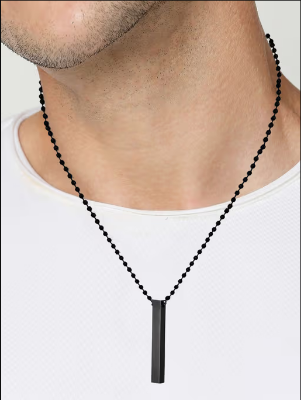 Picture of Black Color Metal Chain for Men