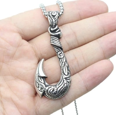 Picture of Rectangle Bar Pendant Necklace Chain for Men Pendant Necklace Classic Stainless Steel Cuban Chain Necklace For Men Jewelry Gift - Silver