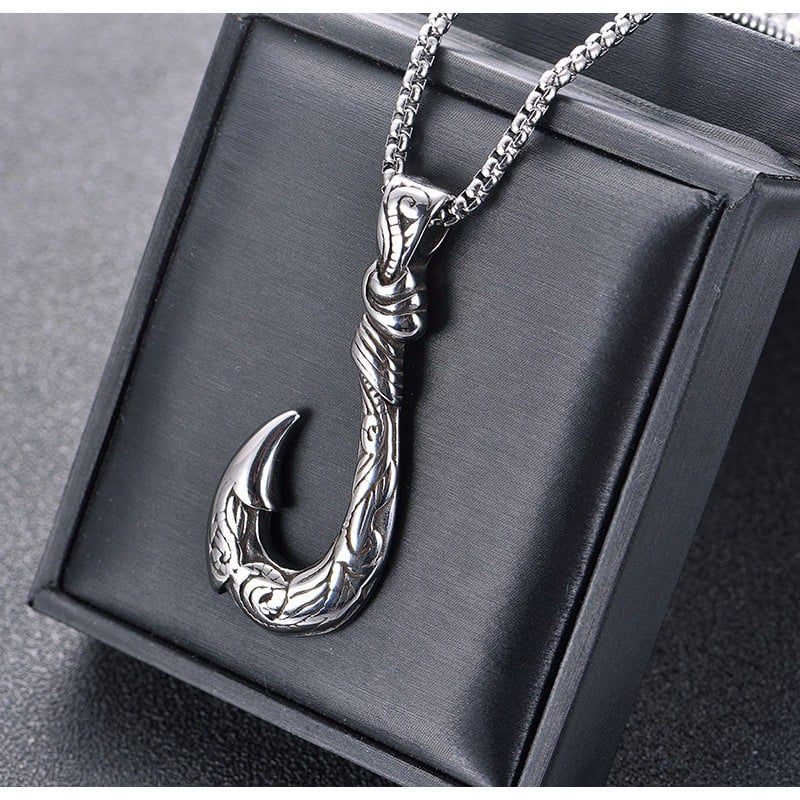 Picture of Rectangle Bar Pendant Necklace Chain for Men Pendant Necklace Classic Stainless Steel Cuban Chain Necklace For Men Jewelry Gift - Silver