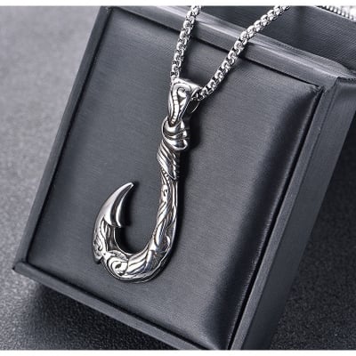 Picture of Rectangle Bar Pendant Necklace Chain for Men Pendant Necklace Classic Stainless Steel Cuban Chain Necklace For Men Jewelry Gift - Silver