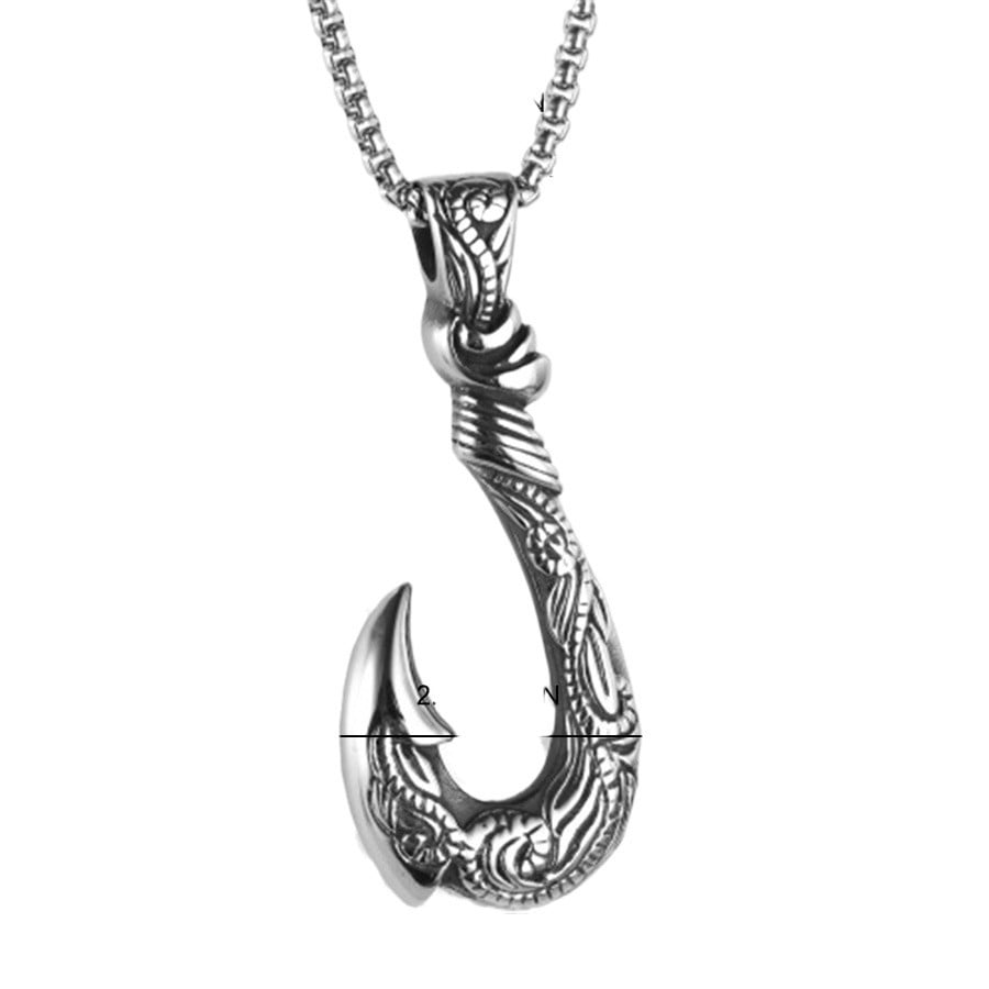 Picture of Rectangle Bar Pendant Necklace Chain for Men Pendant Necklace Classic Stainless Steel Cuban Chain Necklace For Men Jewelry Gift - Silver