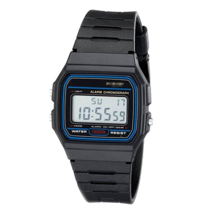 Picture of F 91W Classic Digital Resin Strap Watch Stopwatch Chronograph Sport Unisex Men - Black
