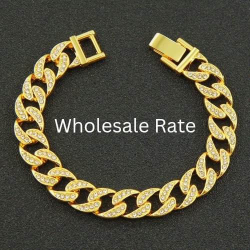 Picture of New Fashion Bracelet for men silver Golden