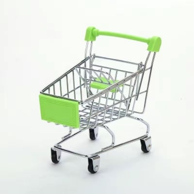 Picture of Hey Play Kids Shopping Cart with Pivoting Front Wheels and Fold-Up Design Showpiece