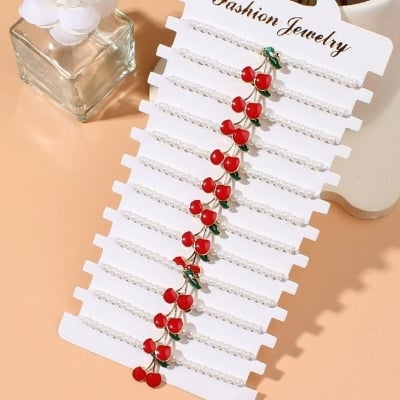 Picture of cherry Crystal Bracelet for Girls and Women