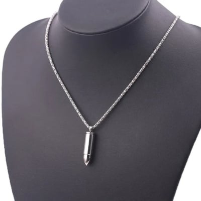 Picture of New Pendant Necklace For Men Stainless Steel Chain Necklace For Men