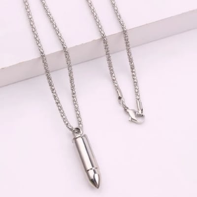 Picture of New Pendant Necklace For Men Stainless Steel Chain Necklace For Men