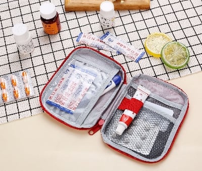Picture of Medical Bag Medical Kit Case Medicine Storage Bag Portable Travel Storage First Aid Kit Household Medical Emergency Kits Organizer