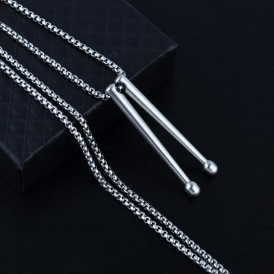 Picture of Highly Sustainable - Trendy Simple Stainless Steel Chain Jewellery Gift For Men - Silver