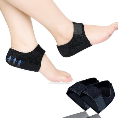 Picture of Heel Protectors, Gel Heel Cups, Heel Cushion Support for Plantar Fasciitis, Heel Pain, Achilles Tendinitis, Dry Cracked Heels, Heel Pads for Men & Women,