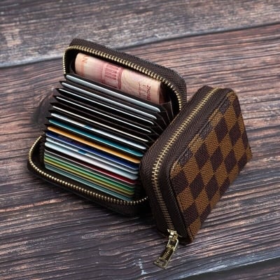 Picture of Brown Dedit Or Credit Card Holder With Wallet for Men And Women