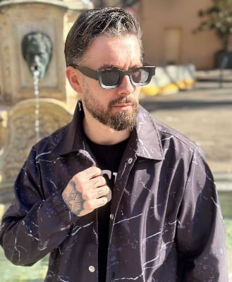 Picture of New Trendy Look Very Stylish Black Sunglass for Men - Black