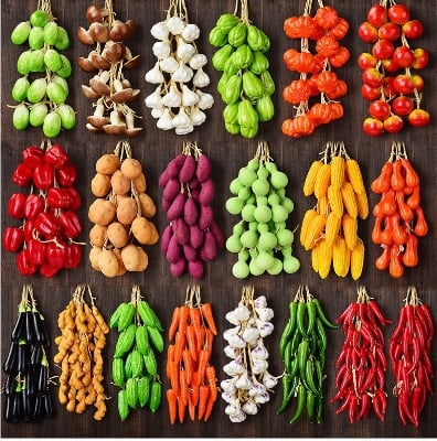 Picture of Realistic Artificial Hanging Vegetables & Fruits String
