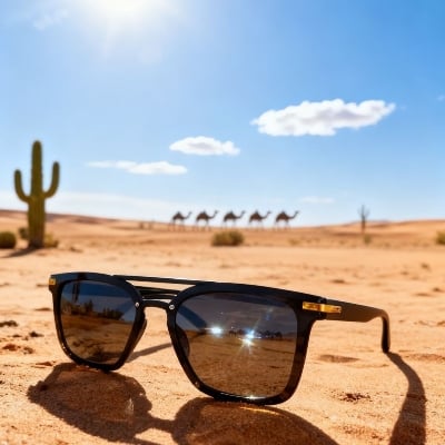 Picture of Lightweight UV400 Protected Black Shades
