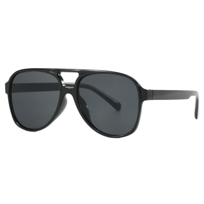 Picture of Durable Plastic Frame Men's Sunglasses - Black