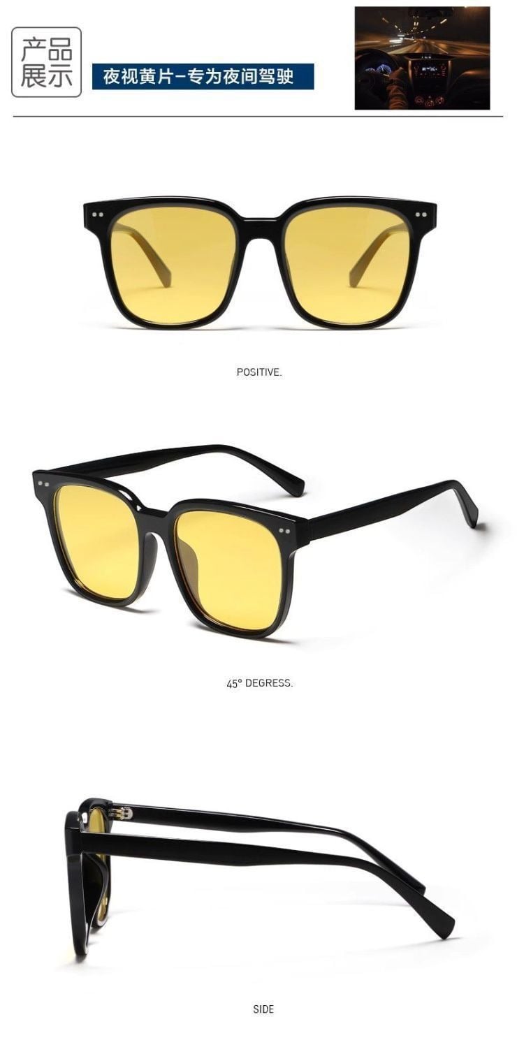 Picture of Professional Driver Glasses HD Vision Yellow Lens - Yellow