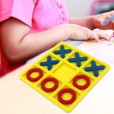 Picture of Portable Tic Tac Toe Family Fun Game - Multicolor