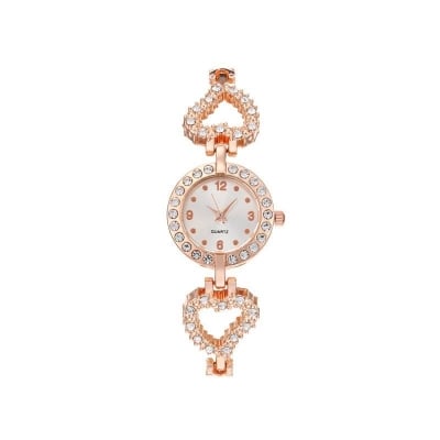Picture of Fashion Jewelry Bracelet Watch for Women | Luxury Crystal Heart Design