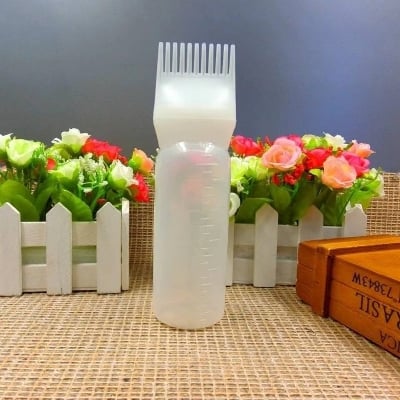 Picture of Easy Fill Hair Oil Comb Bottle For Scalp Treatment - Multicolor