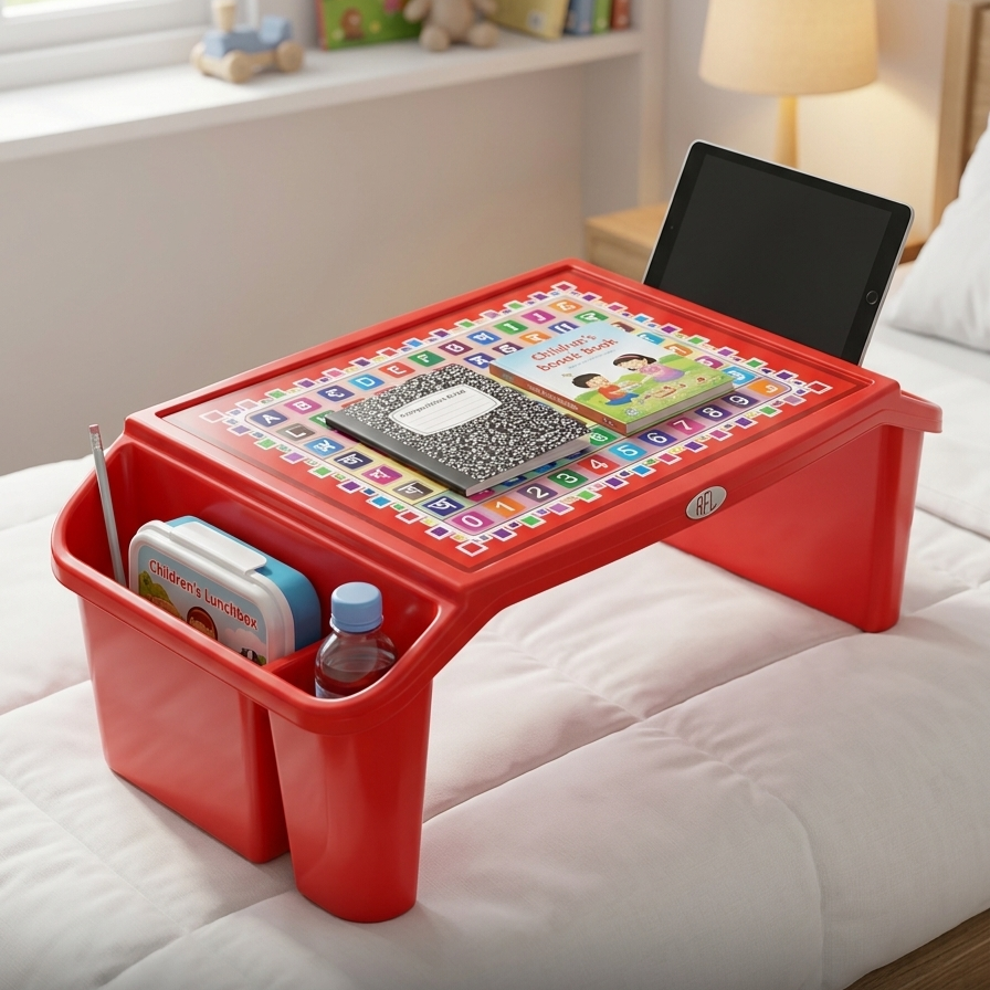 Picture of RFL Modern Kids Educational Bed Table with Storage - Large Size (57x30x21.5 cm)