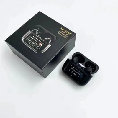 Picture of A9 Pro Earphone Touch Screen Wireless Bluetooth 5.4 Headphone ANC/ENC Noise Cancelling In Ear Earbuds With HD Mic Call Headset