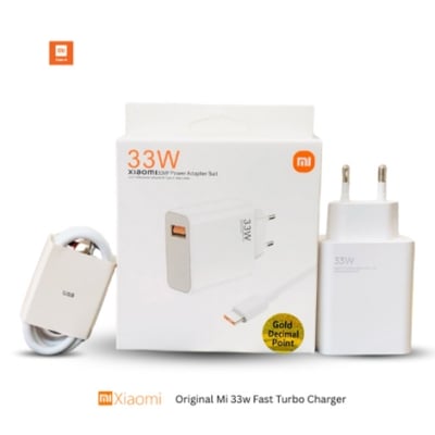 Picture of Xiaomi Fast Charger 33W Turbo Charge Original EU QC 4.0 Adapter 3A Usb Type C Cable For MI 10 9T 9 A3 Redmi Note 8 9 9s Pro
