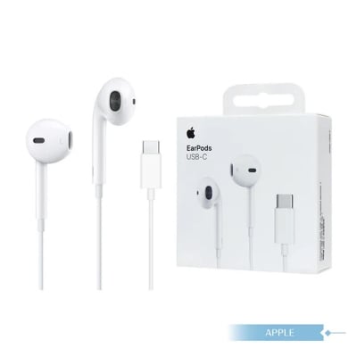 Picture of For Apple Type C Headphone/ Earphone for iPhone 15, 15 Pro, 15 Plus, 15 Pro Max, iPhone 16, iPhone 17 Series & USB-C Devices | Lightweight Non-In-Ear Design EarPods with Built-in Remote Control | Comfortable Audio Experience for Music, Movies & Calls