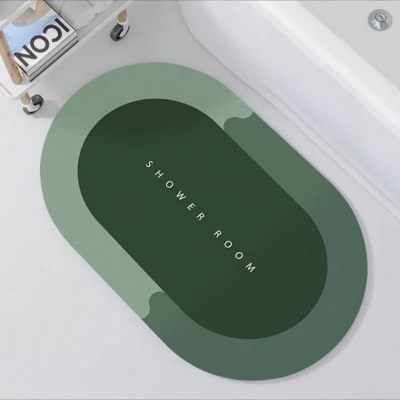 Picture of Super Absorbent Door Mat Non-slip Bathroom Carpet (Green Raber material)