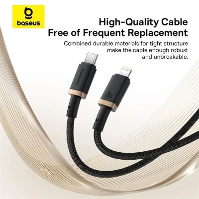 Picture of Baseus Type-C to Lightning 1m Cable For Iphone PD 20W Dura Series Fast Charging CableBaseus Type-C to Lightning 1m Cable For Iphone PD 20W Dura Series Fast Charging Cable