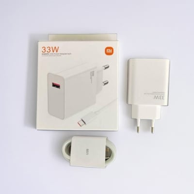 Picture of Xiaomi Fast Charger 33W Turbo Charge Original EU QC 4.0 Adapter 3A Usb Type C Cable For MI 10 9T 9 A3 Redmi Note 8 9 9s Pro