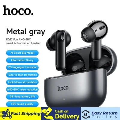 Picture of Hoco EQ27 Fun AI Translation Earbuds | ANC+ENC Noise Reduction | Supports 134 Languages