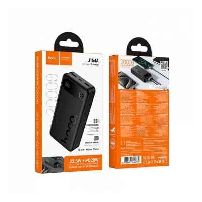Picture of HOCO | J154 Victorious 10000mAh Power Bank | 22.5W Fast Charge + PD 20W | 3 Outputs (USB-A×2 22.5W, Type-C 20W) | Type-C 18W Input | LED Digital Display | For Android & iPhone