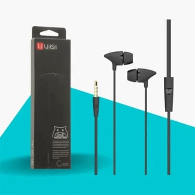 Picture of Uiisii C100 Super Bass Stereo In Ear Headphone - Black