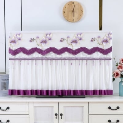Picture of Premium Quality Double Layer Dustproof LED TV Cover  (Purple 55 Inch)