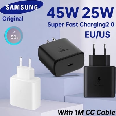 Picture of Ep-TA845 Samsung 45w Power Adapter Charger Supercharger Type C Usb Fast Charging Galaxy S25 Ultra S24 + S23 A36 A56 M56 Tab S10+