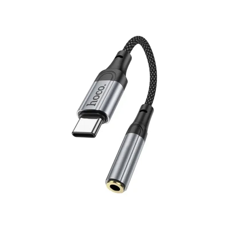 Picture of Hoco LS36 Type-C Digital 3.5 Audio Adapter Type C Audio Adapter Converter Type C Converter Type C to 3.5mm Female Sound Adapter Sound Card Black