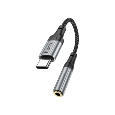 Picture of Hoco LS36 Type-C Digital 3.5 Audio Adapter Type C Audio Adapter Converter Type C Converter Type C to 3.5mm Female Sound Adapter Sound Card Black